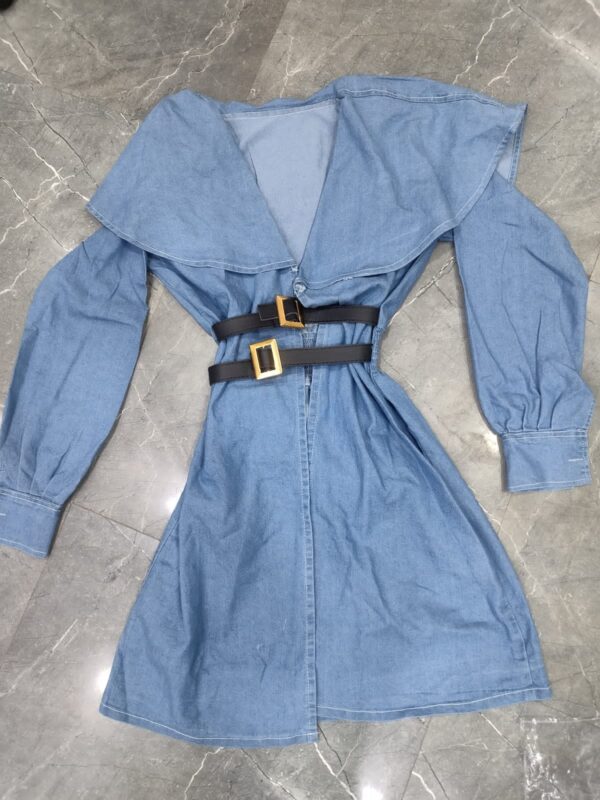 Denim "Wrapp" Dress - Image 5