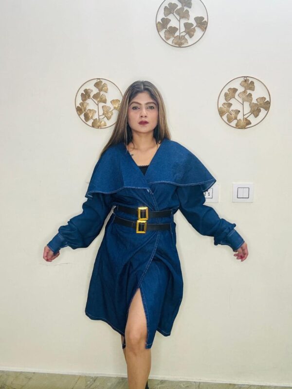 Denim "Wrapp" Dress - Image 3