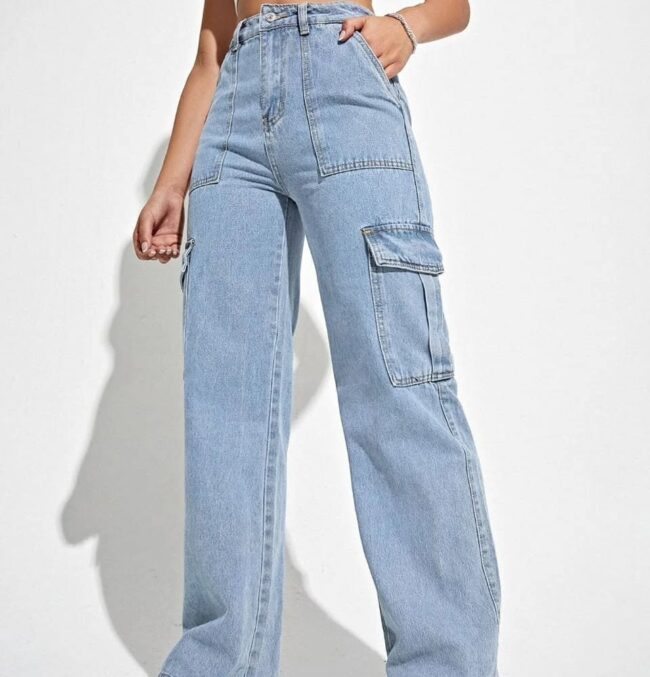 High Waist 6 Pocket Cargo - Image 9
