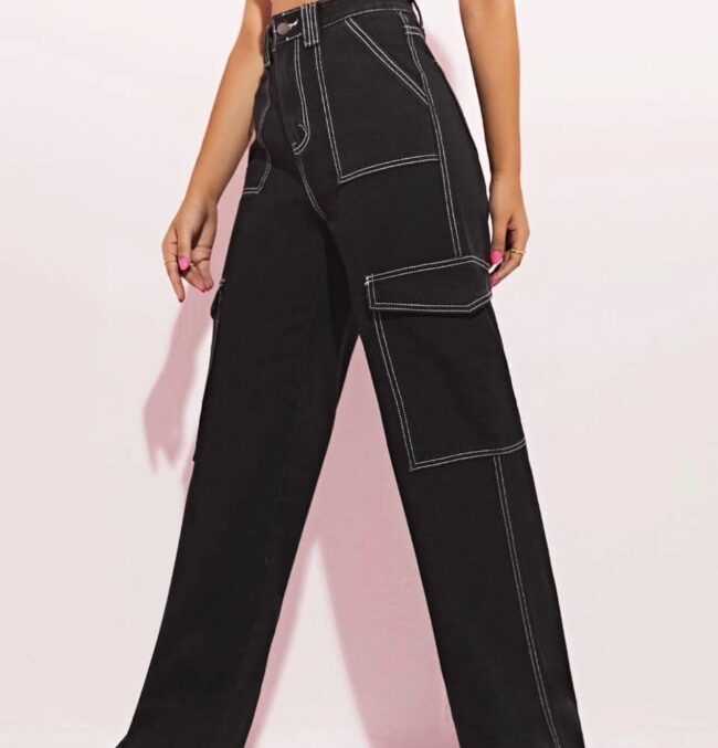 High Waist 6 Pocket Cargo - Image 6