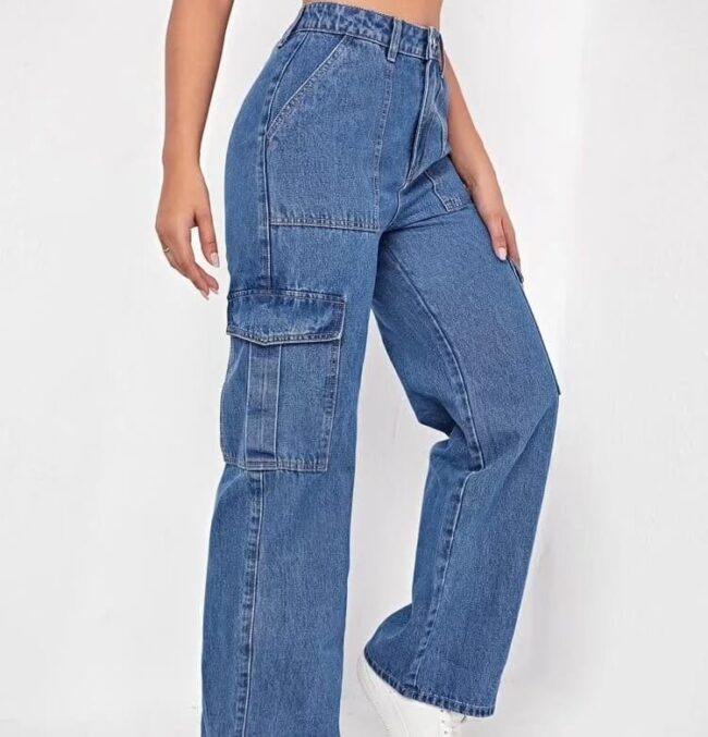 High Waist 6 Pocket Cargo - Image 7