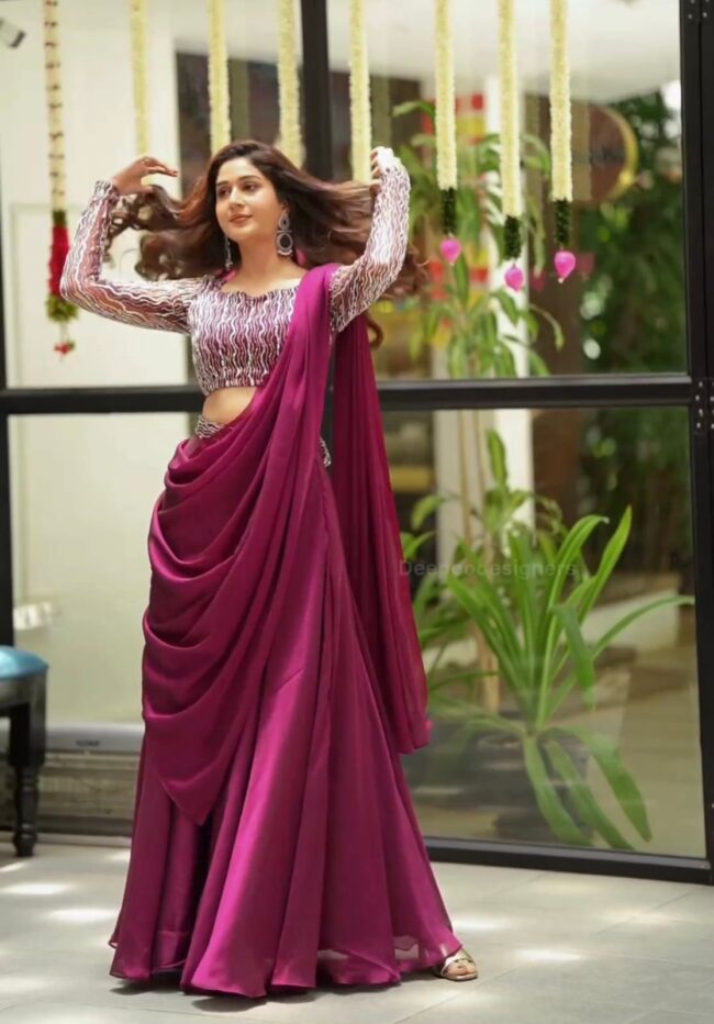 Designer Party Wear Lehenga Set with Embroidery Cording Work 💃