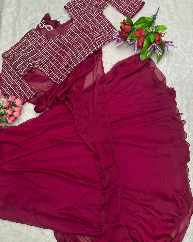 Designer Party Wear Lehenga Set with Embroidery Cording Work 💃 - Image 5