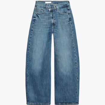 "Branded Cross-Over Baggy Jeans"