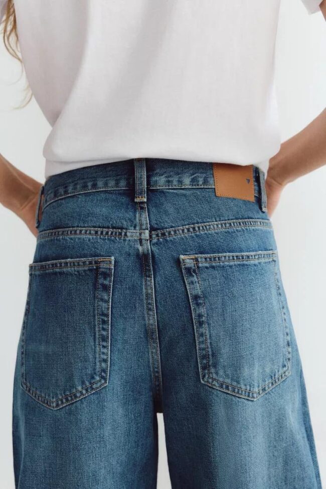 "Branded Cross-Over Baggy Jeans" - Image 6