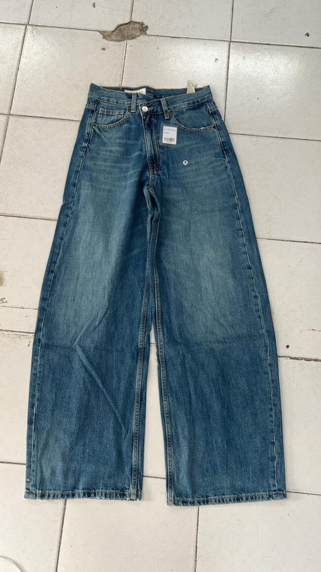 "Branded Cross-Over Baggy Jeans" - Image 5