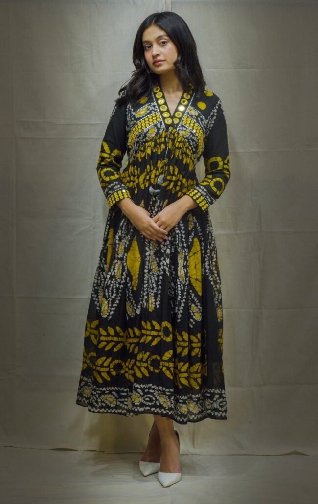 Embroidered Rayon Dress for Girls & Women ✨