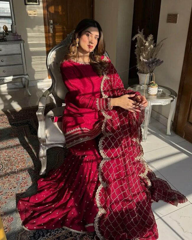 Sharara Set ✨ | 🧚‍♀ Thread & Sequin Work - Image 7