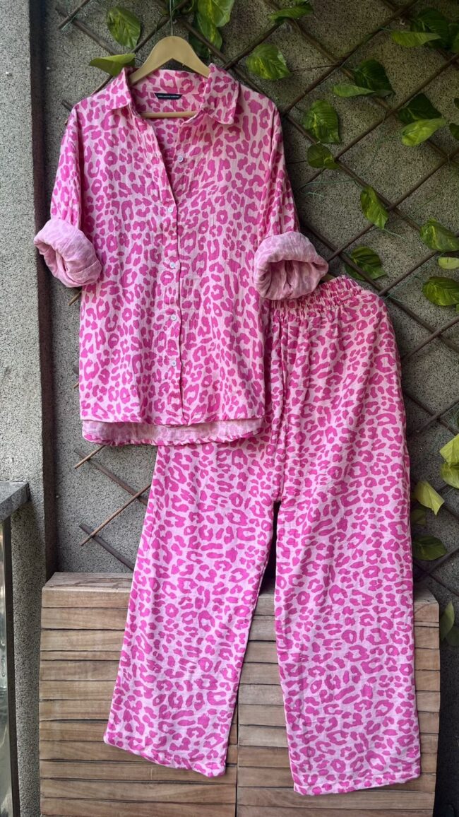 Animal Printed Soft Mulmul Co-Ord Set 🐾✨ - Image 2