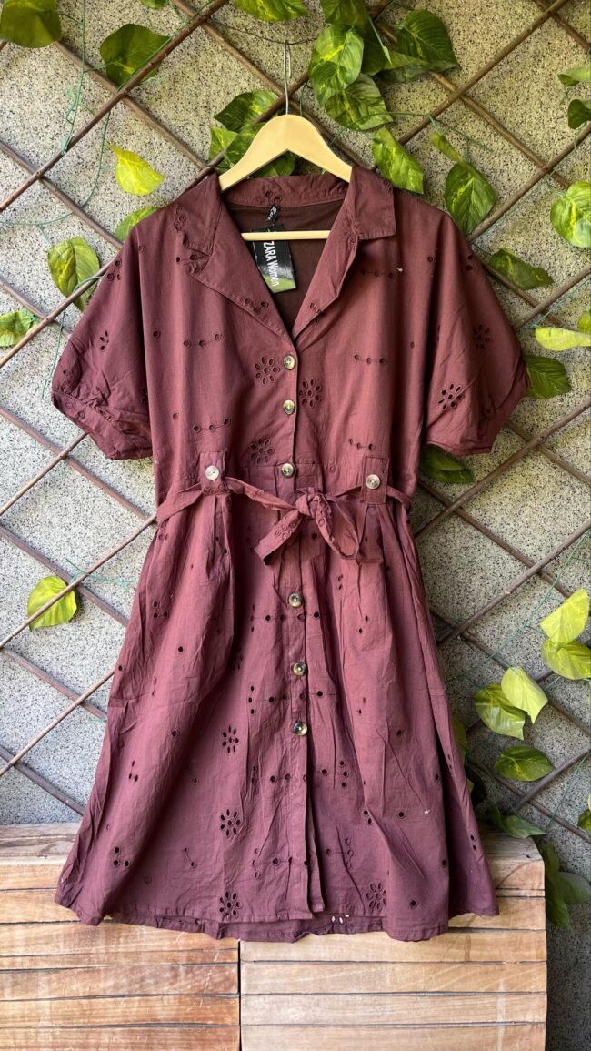 Schiffli Elegance Dress ✨ (Lined Inside) - Image 5