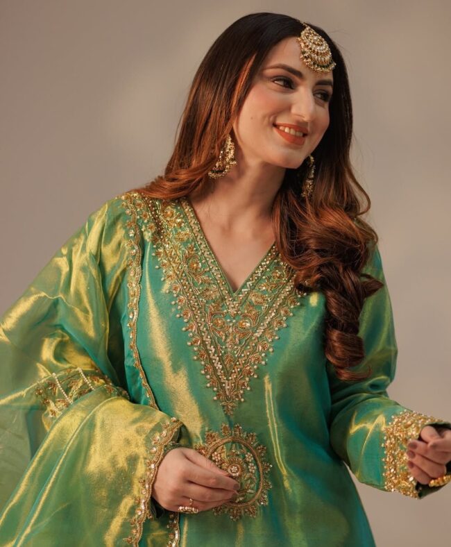 🌟 Premium Embroidered Net Silk Plazzo Set with Dupatta – Festive Glam ✨ - Image 4