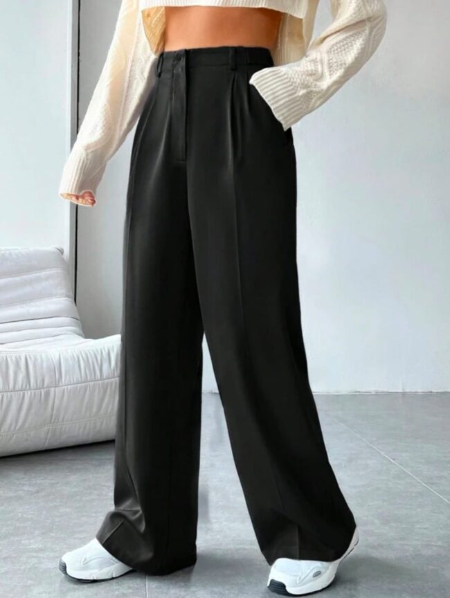 🖤 High Waist Korean Wide Leg Pants 🦋 - Image 2