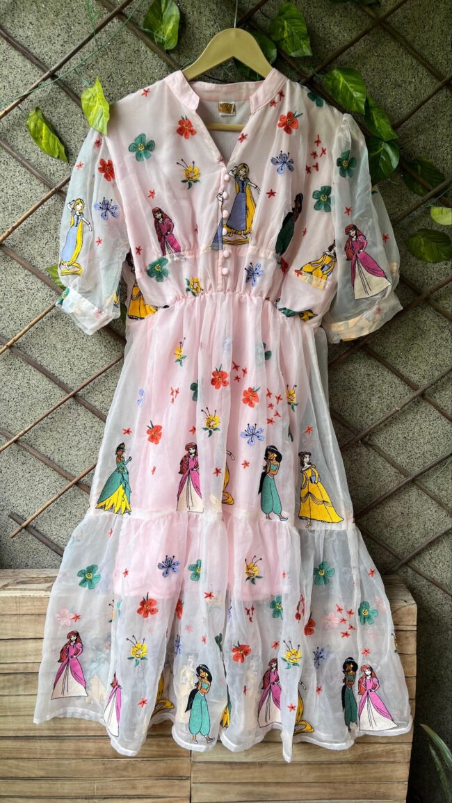 ✨ FAIRY DISNEY DRESS (WITH EMBROIDERY WORK) ✨