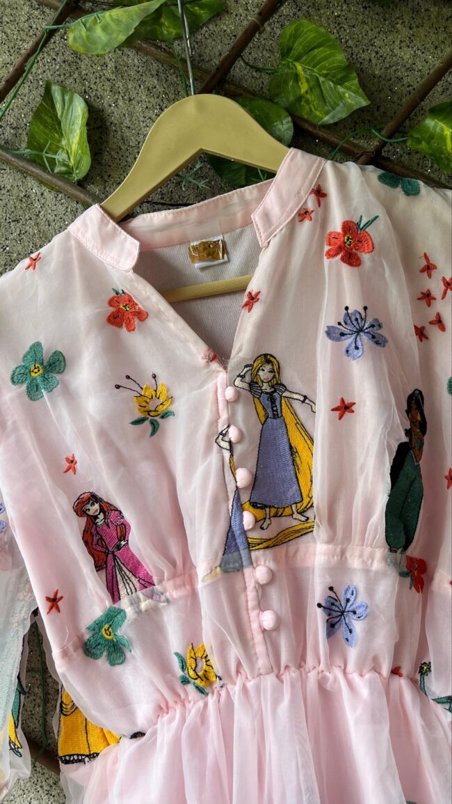 ✨ FAIRY DISNEY DRESS (WITH EMBROIDERY WORK) ✨ - Image 3