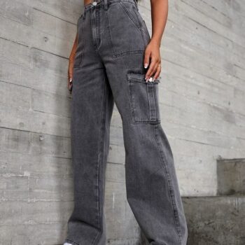 Women's Six Pocket Cargo Jeans – Street-Style Denim Vibes!