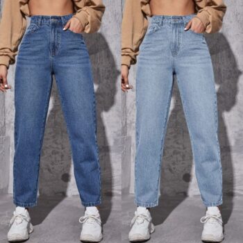 WISHKAR WASH MOMFIT JEANS 👖