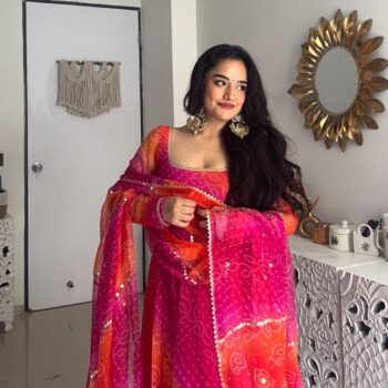 Comfortable Faux Georgette Gown Set with Stitched Pant & Elegant Dupatta ✨